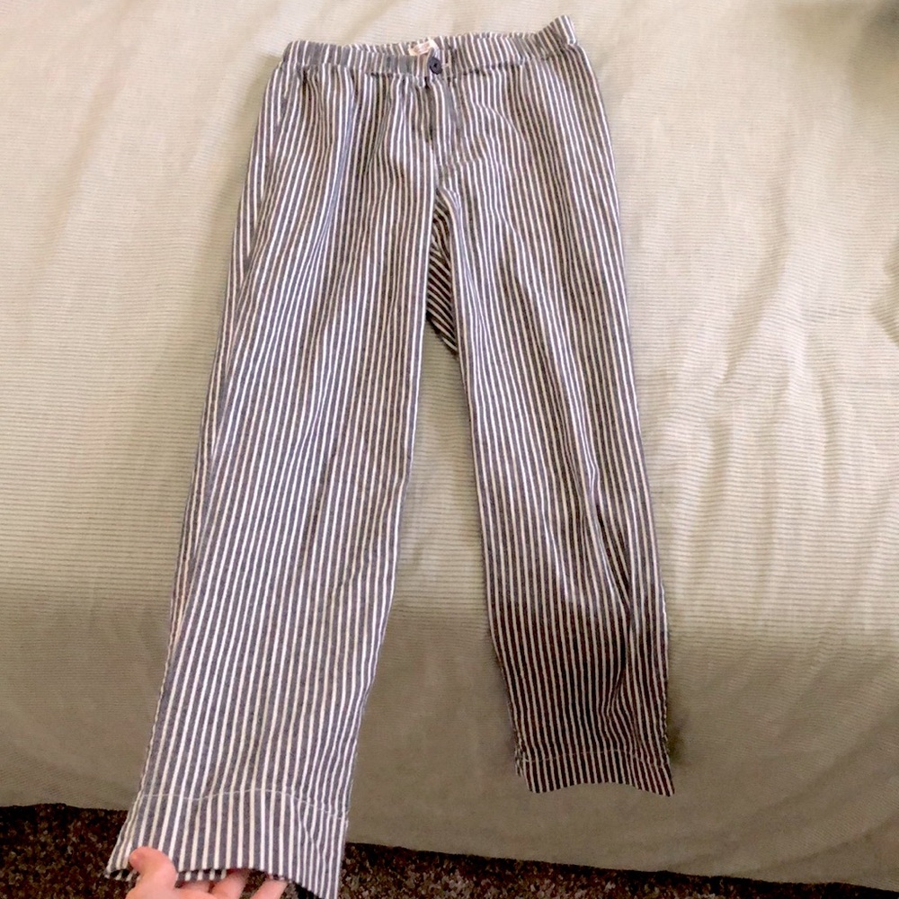 Cropped cotton pants